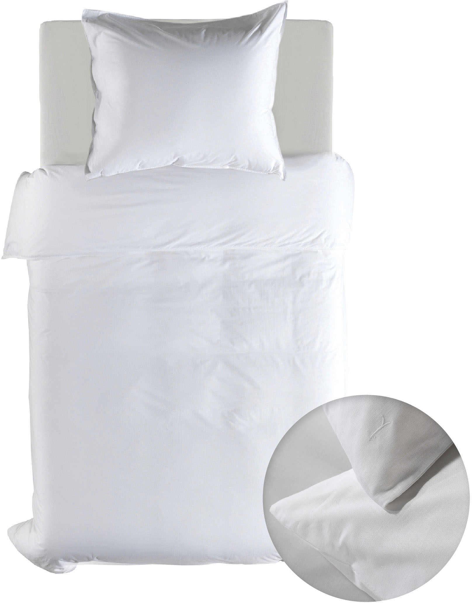 YELLOW Bettwäsche "Suite-Casablanca" 2 Stk. tlg. Uni, 100% Baumwolle ab 135x200 cm. von Yellow