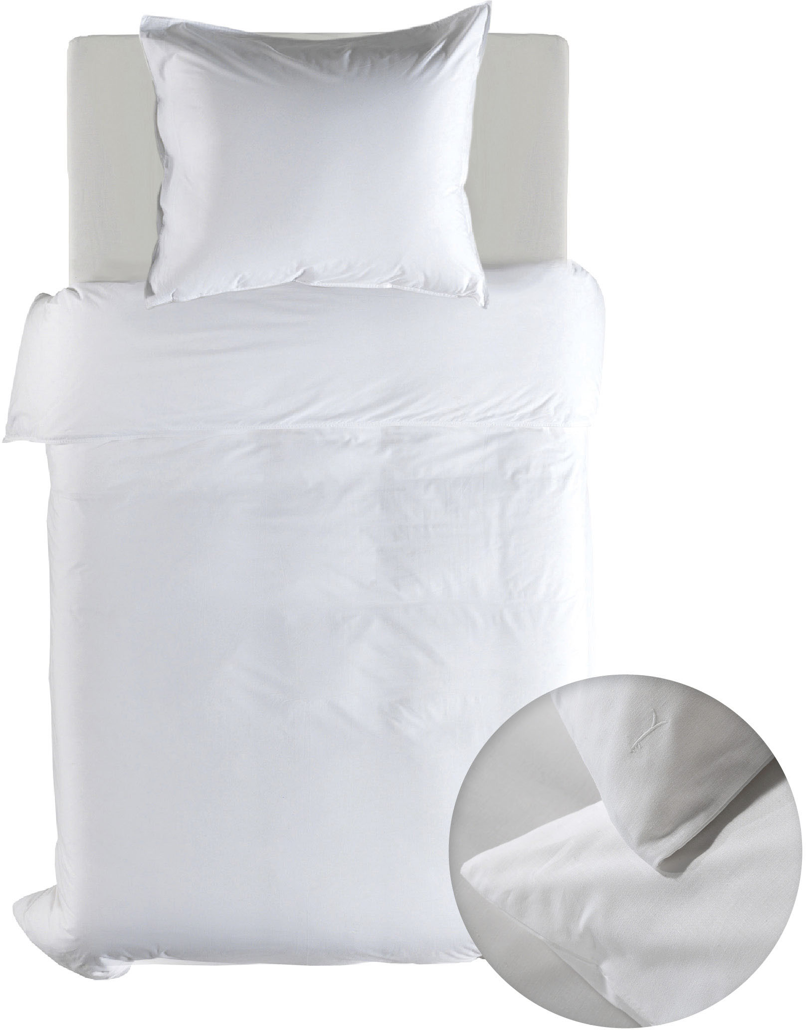 YELLOW Bettwäsche "Suite-Casablanca" 2 Stk. tlg. Uni, 100% Baumwolle ab 135x200 cm. von Yellow