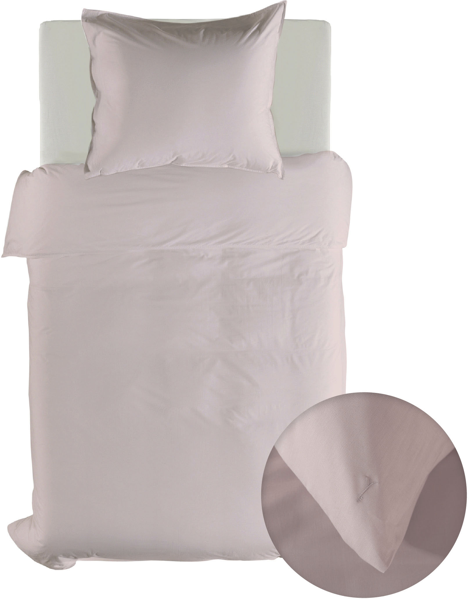 YELLOW Bettwäsche "Suite-Casablanca" 2 Stk. tlg. Uni, 100% Baumwolle ab 135x200 cm. von Yellow