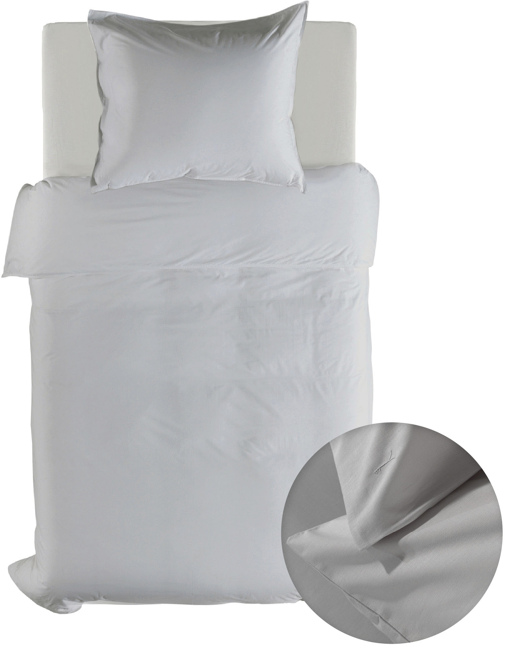 YELLOW Bettwäsche "Suite-Casablanca" 2 Stk. tlg. Uni, 100% Baumwolle ab 135x200 cm. von Yellow