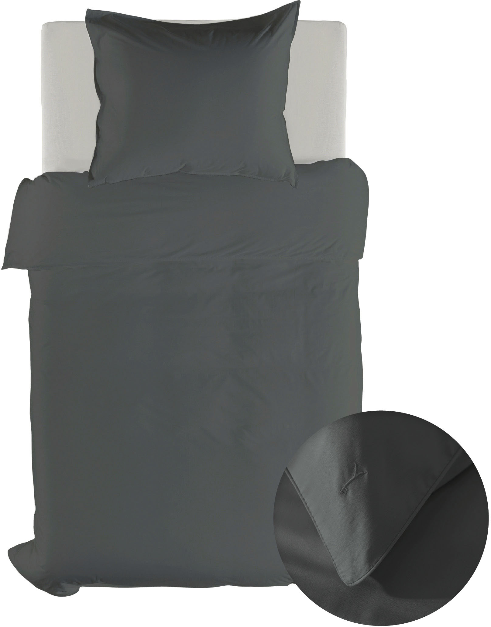 YELLOW Bettwäsche "Suite-Dubai" 2 Stk. tlg. Uni Design, 100% Baumwolle ab 135x200 cm. von Yellow