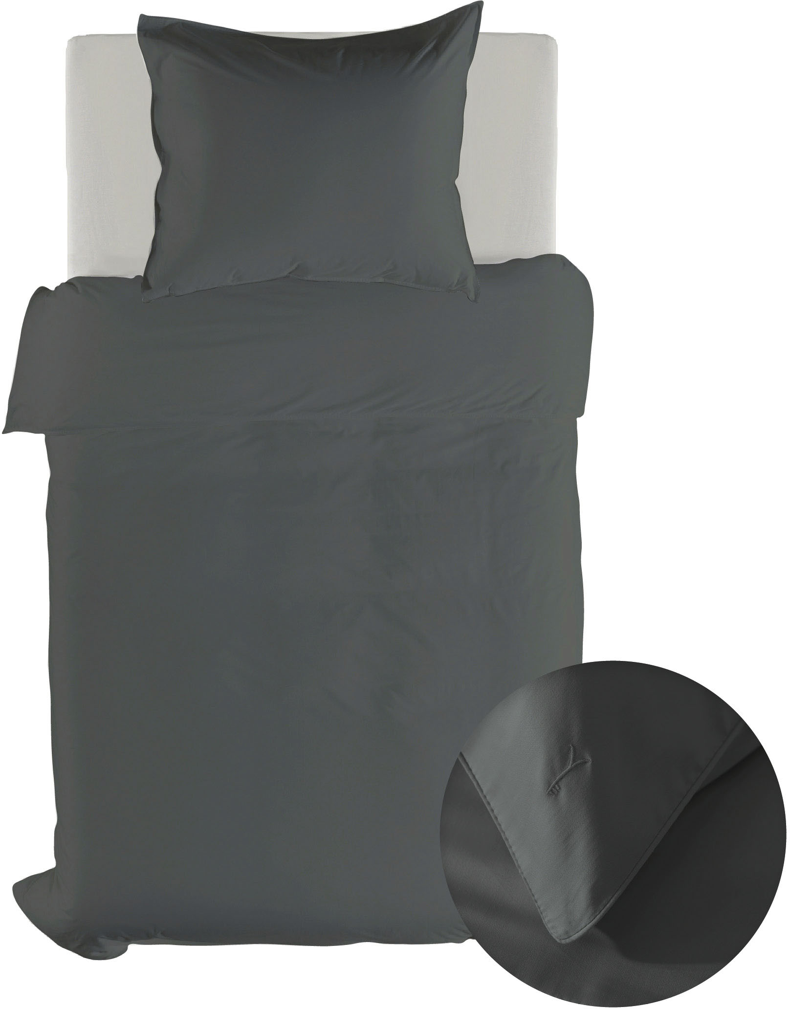 YELLOW Bettwäsche "Suite-Dubai" 2 Stk. tlg. Uni Design, 100% Baumwolle ab 135x200 cm. von Yellow