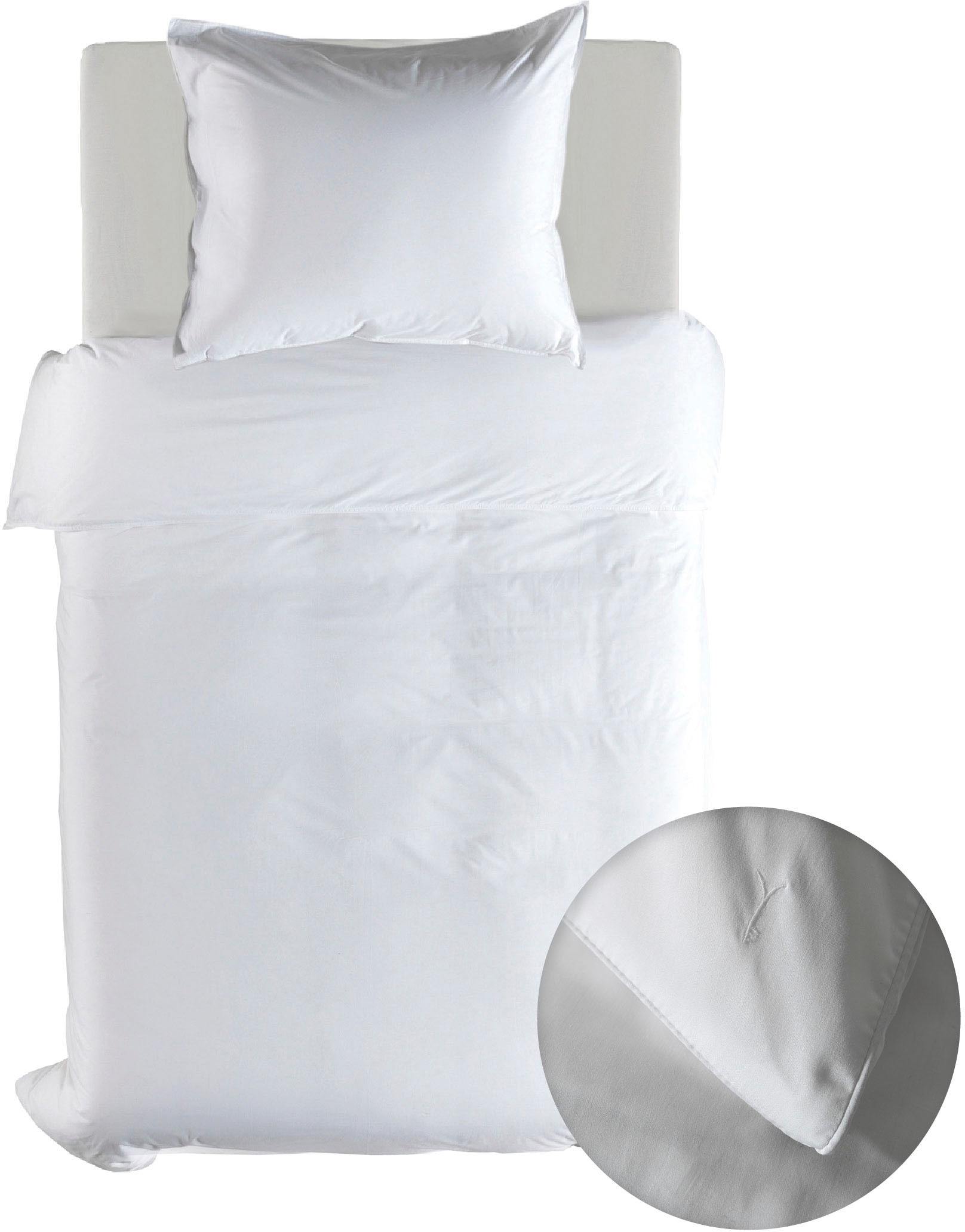 YELLOW Bettwäsche "Suite-Dubai" 2 Stk. tlg. Uni Design, 100% Baumwolle ab 135x200 cm. von Yellow