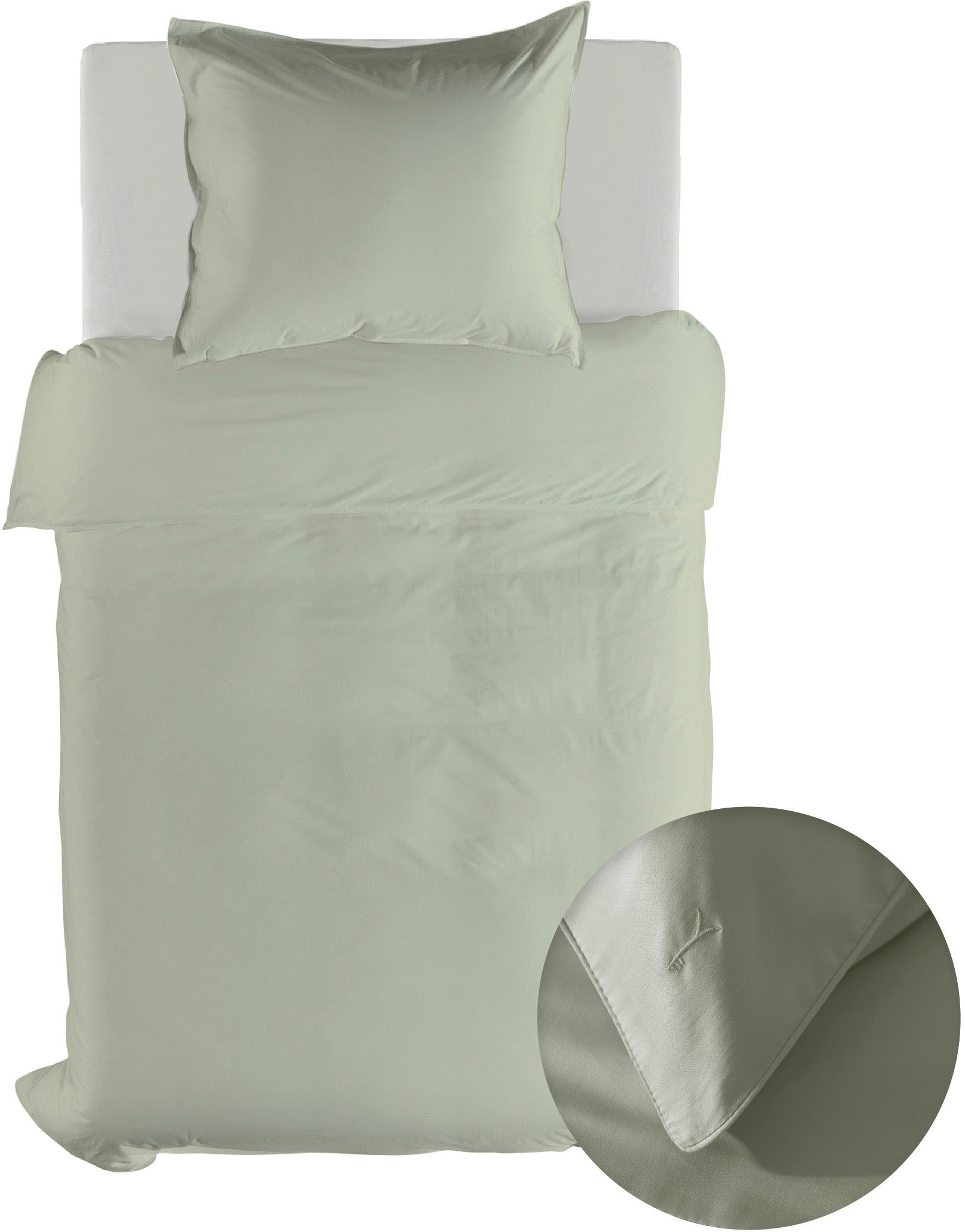 YELLOW Bettwäsche "Suite-Dubai" 2 tlg. Uni Design, 100% Baumwolle ab 135x200 cm. von Yellow