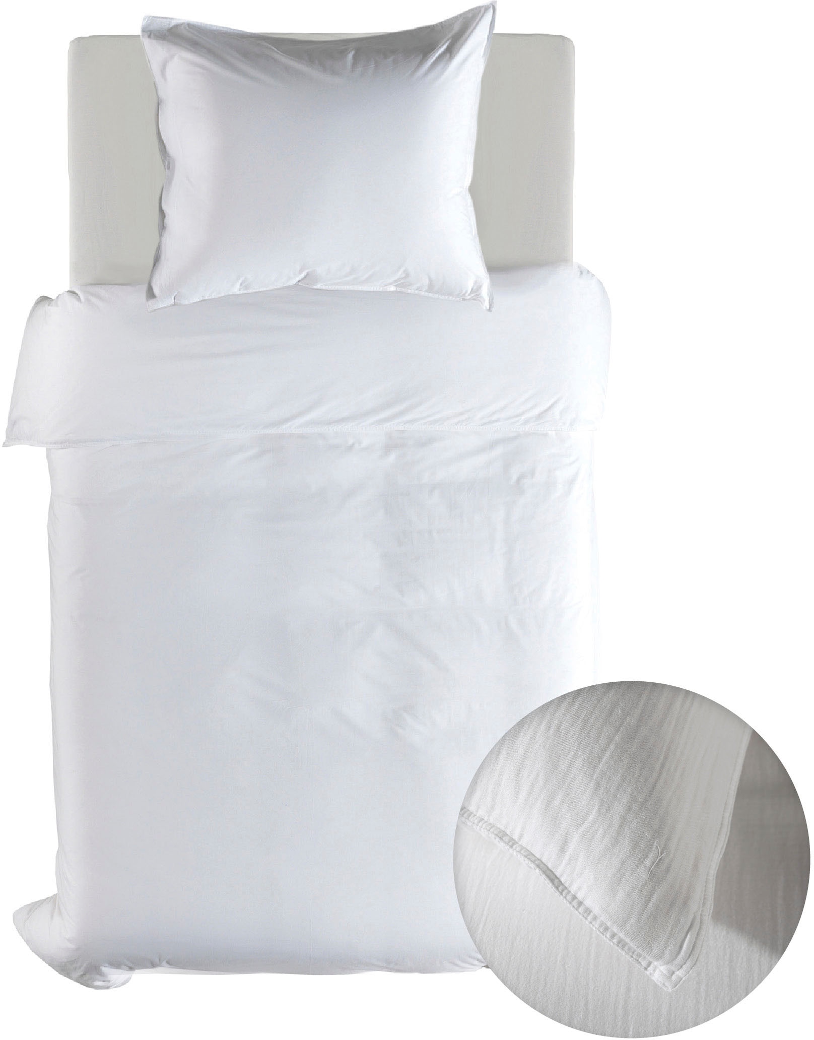 YELLOW Bettwäsche "Suite-Guadeloupe" 2 Stk. tlg. Uni Design, 100% Baumwolle ab 135x200 cm. von Yellow