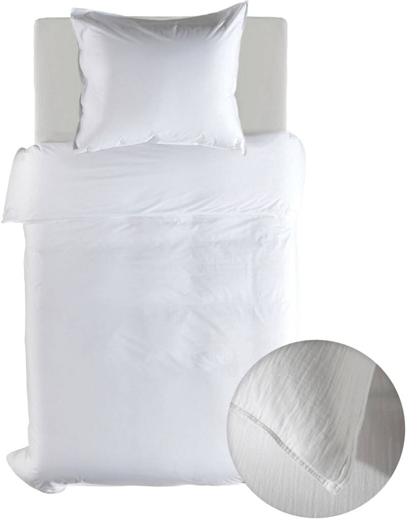 YELLOW Bettwäsche "Suite-Guadeloupe" 2 Stk. tlg. Uni Design, 100% Baumwolle ab 135x200 cm. von Yellow