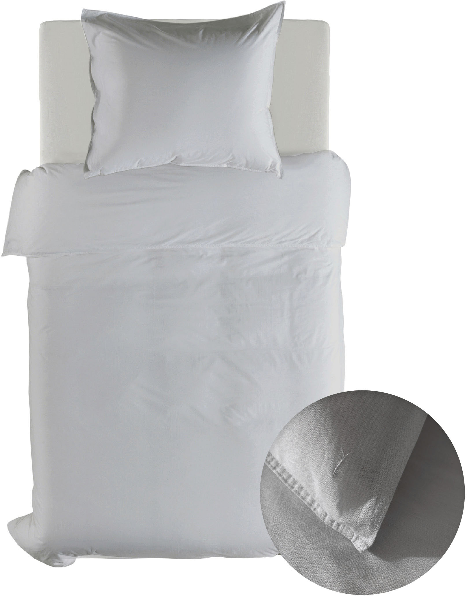 YELLOW Bettwäsche "Suite-Saint-Tropez" 2 Stk. tlg. Bettwäsche aus 55% Leinen und 45% Baumwolle, hochwertiges Perkal von Yellow