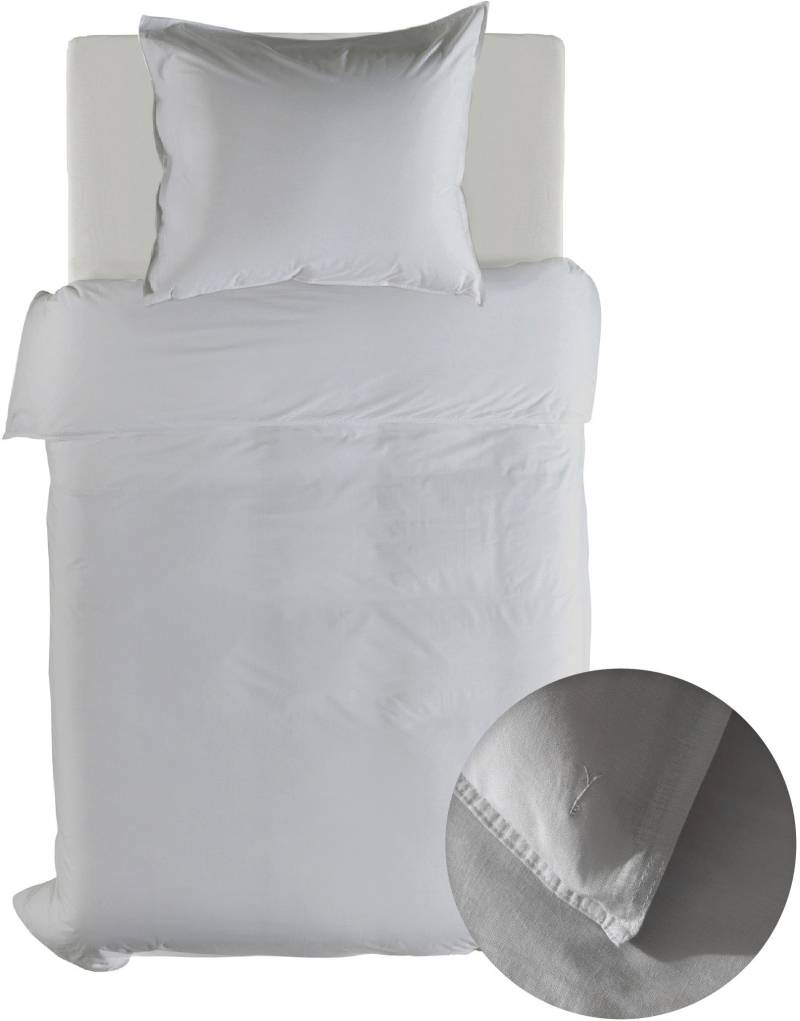 YELLOW Bettwäsche "Suite-Saint-Tropez" 2 Stk. tlg. Bettwäsche aus 55% Leinen und 45% Baumwolle, hochwertiges Perkal von Yellow