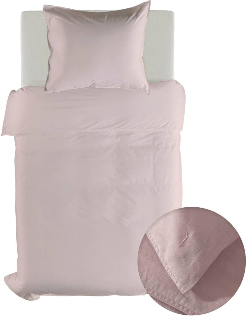 YELLOW Bettwäsche "Suite-Saint-Tropez" 2 tlg. Bettwäsche aus 55% Leinen und 45% Baumwolle, hochwertiges Perkal von Yellow