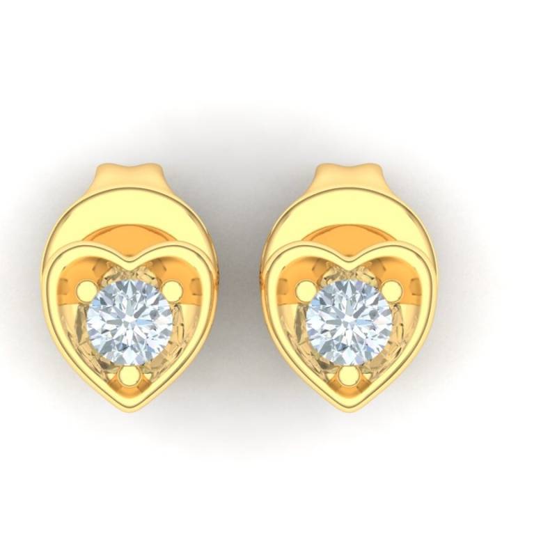 14K Gold Tiny Heart Shaped Ohrstecker Mit Pee-A-Boo Lab Created Diamond. Muttertagsgeschenk, Tolles Geschenk, Hochzeitsgeschenk 14K Gold Tiny Heart Shaped Ohrstecker Mit Pee-A-Boo Lab Created Diamond. Muttertagsgeschenk, Tolles Geschenk, Hochzeitsgeschenk von YellowCanaryDTLA