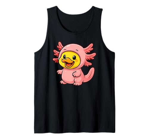 Gelbe Ente Axolotl Tierliebhaber Zoo Jungen Mädchen Kinder Tank Top von YellowDuckAxis