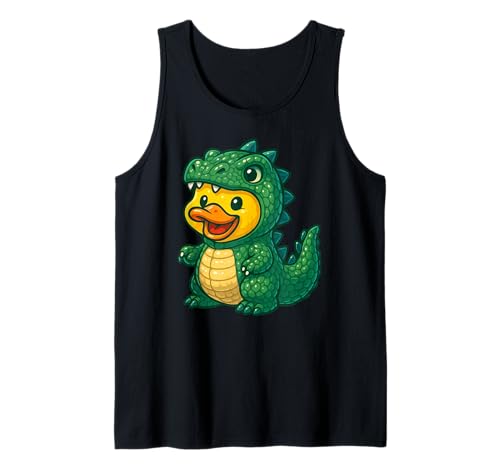Gelbe Ente Drache Tierliebhaber Zoo Jungen Mädchen Kinder Tank Top von YellowDuckAxis
