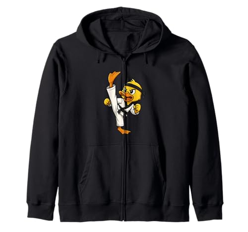 Gelbe Ente Taekwondo Karate Tierliebhaber Jungen Mädchen Kinder Kapuzenjacke Gelbe Ente Taekwondo Karate Tierliebhaber Jungen Mädchen Kinder Kapuzenjacke von YellowDuckAxis1