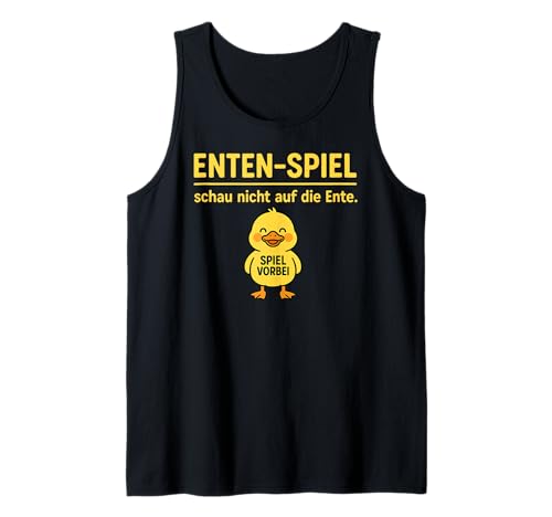 Lustige gelbe Ente Don't Look Game Over Animal Lover Boys Girl Tank Top von YellowDuckAxis1