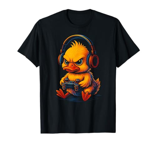 Yellow Duck Gamer Gamer Gaming Videospiele Tier Jungen Mädchen Kinder T-Shirt Yellow Duck Gamer Gamer Gaming Videospiele Tier Jungen Mädchen Kinder T-Shirt von YellowDuckAxis1