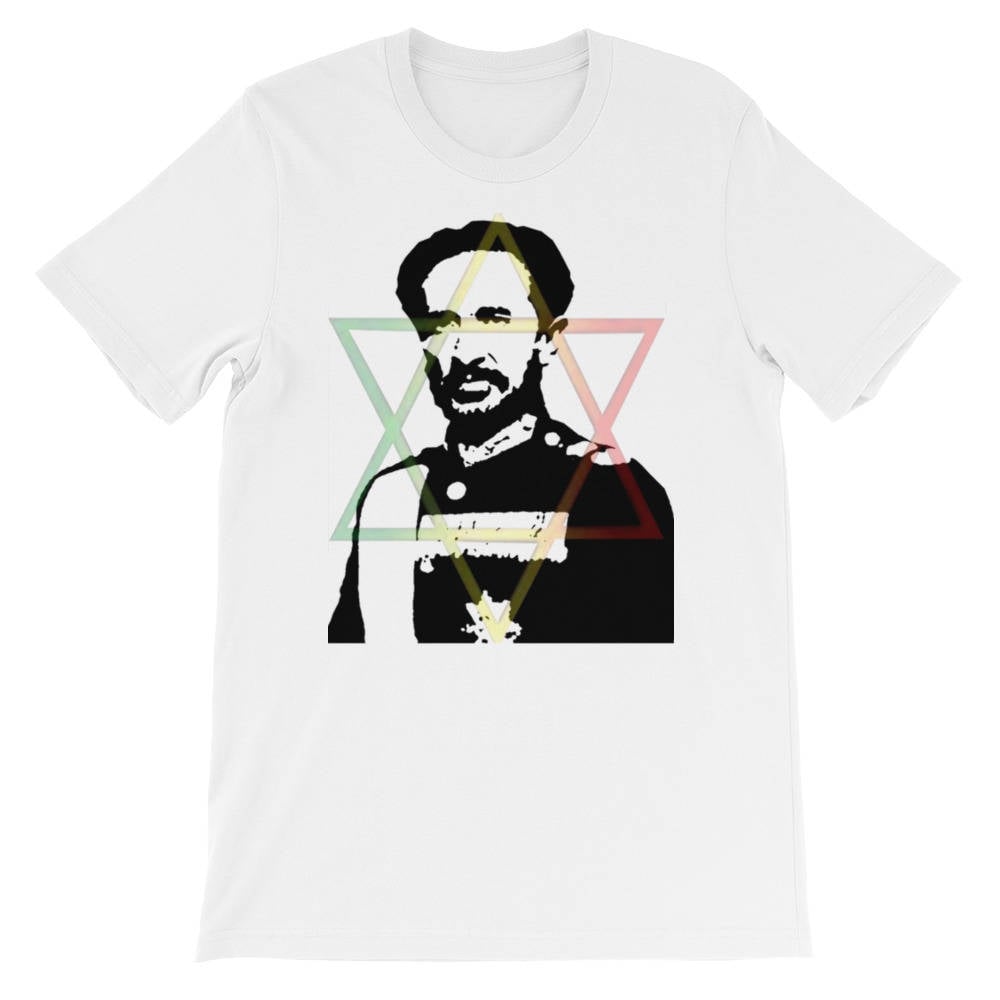 Hailie Selassie Kurzärmeliges Unisex-T-Shirt Hailie Selassie Kurzärmeliges Unisex-T-Shirt von YellowPcock