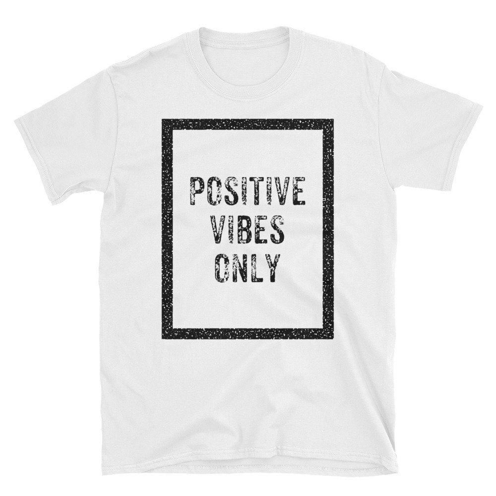 Kurzärmeliges Unisex Positive Vibes T-Shirt Kurzärmeliges Unisex Positive Vibes T-Shirt von YellowPcock
