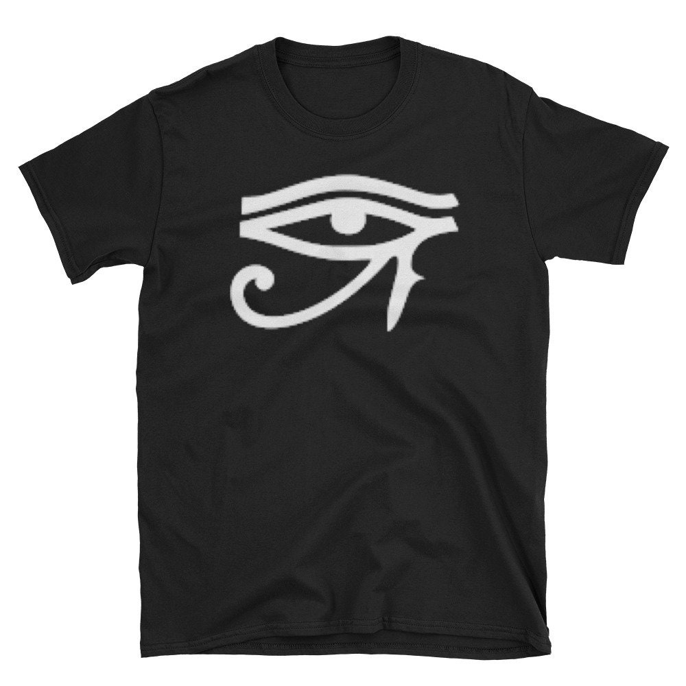Kurzarm-Unisex Auge Des Horus-T-Shirt Kurzarm-Unisex Auge Des Horus-T-Shirt von YellowPcock