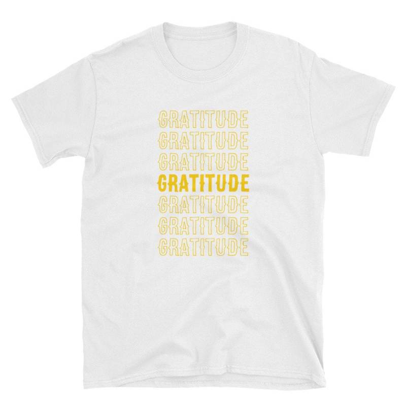 T-Shirt Kurzarm-Unisex Dankbarkeit von YellowPcock