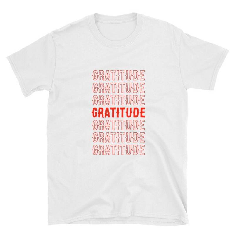 T-Shirt Kurzarm-Unisex Dankbarkeit von YellowPcock