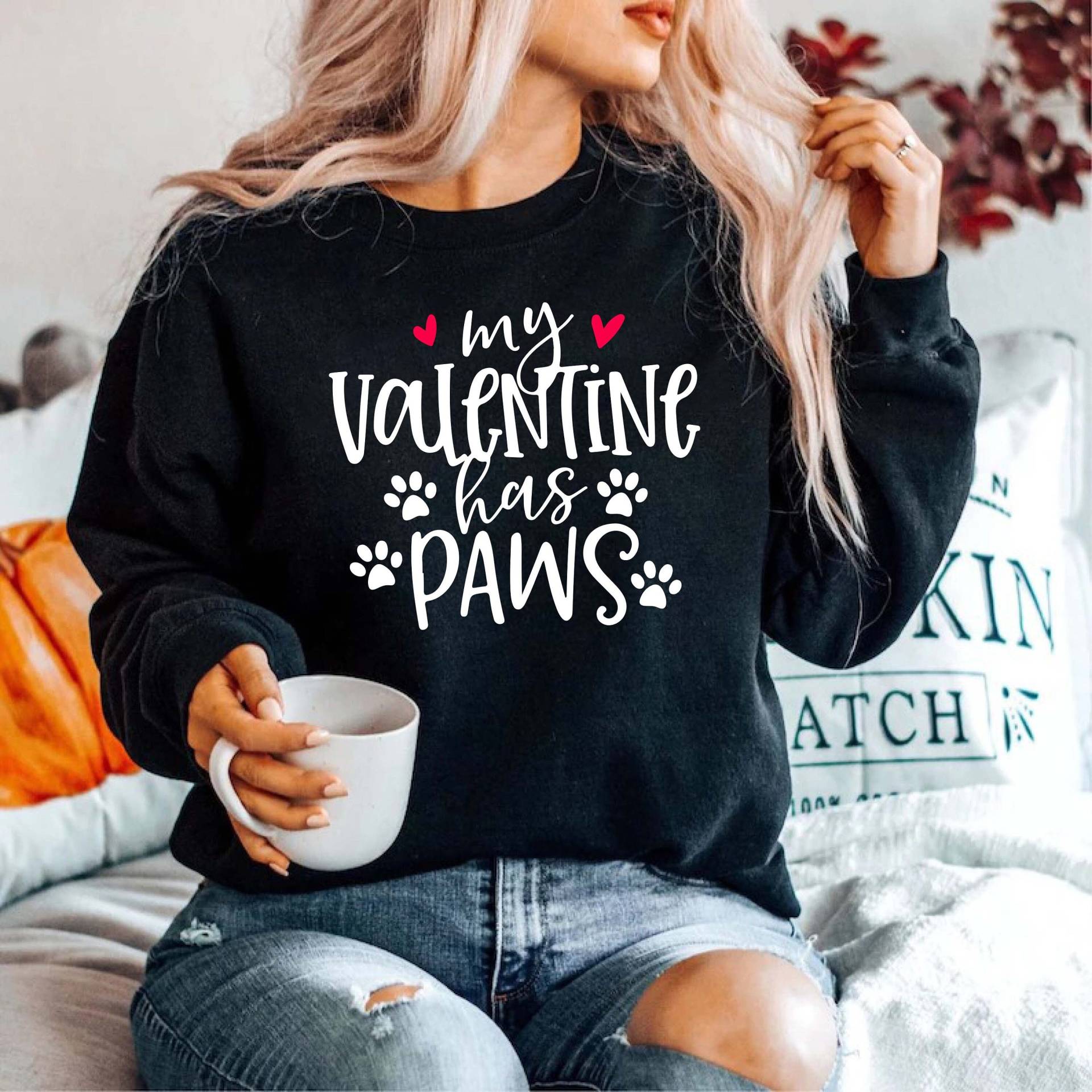 Valentinstag Sweatshirt, Herz Shirt Für Frauen, Lehrer Shirt, Niedliches Sweatshirt von YellowPearlCrafts