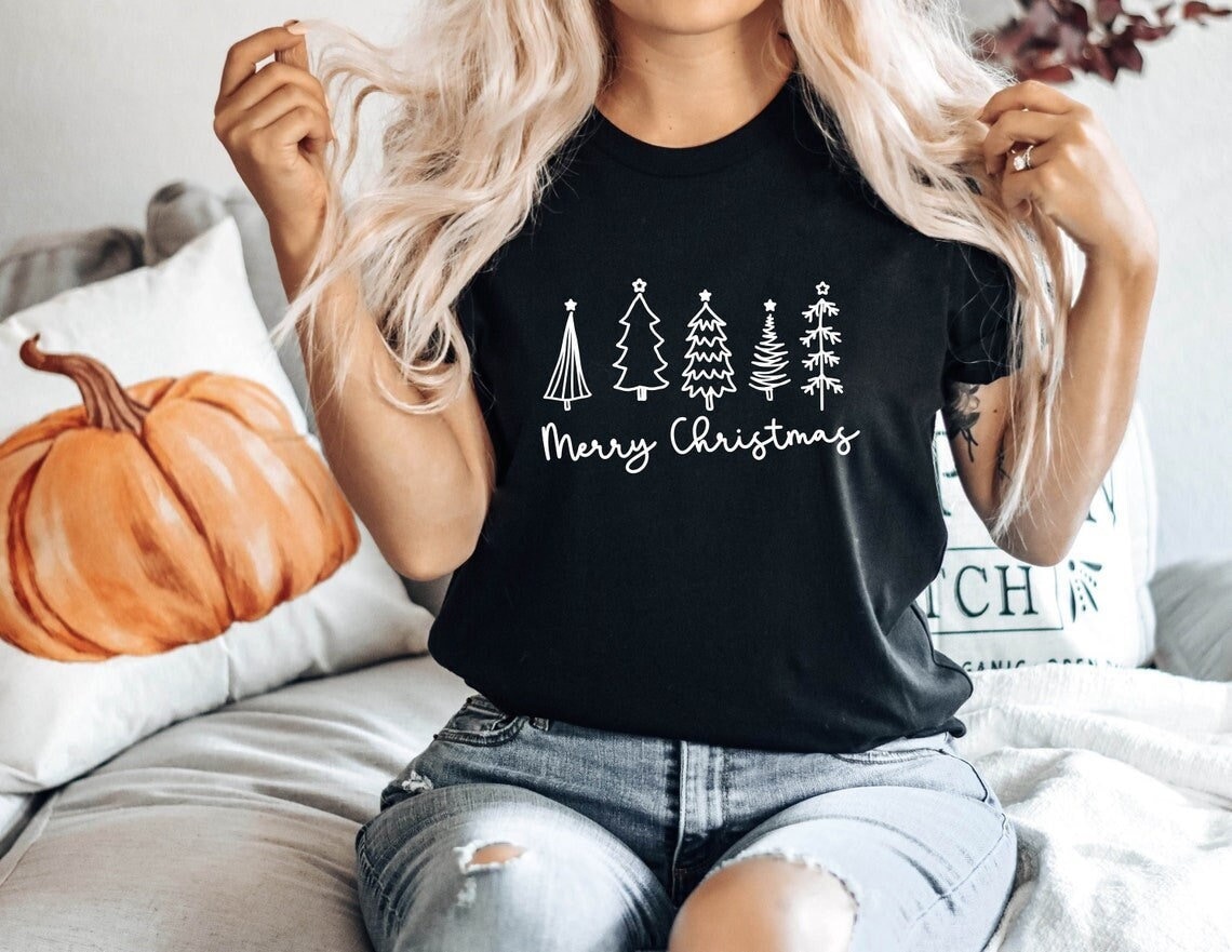 Weihnachtsbaum Shirt, Weihnachtsshirt, Frauen Weihnachtsshirt Für Frauen, Geschenk von YellowPearlCrafts