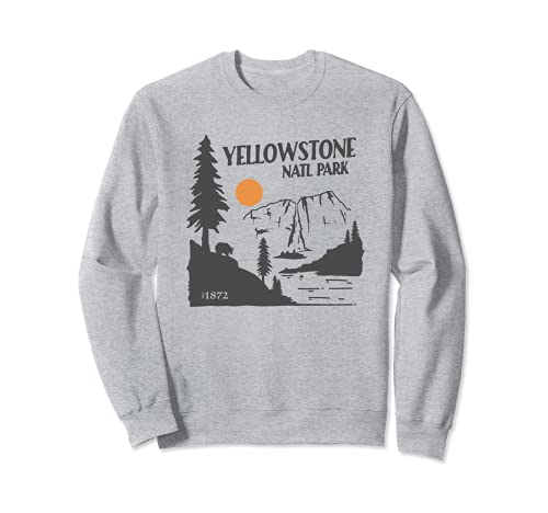 Yellowstone National Park Vintage Herren Damen Souvenir Geschenk Sweatshirt Yellowstone National Park Vintage Herren Damen Souvenir Geschenk Sweatshirt von Yellowstone National Park Souvenir Graphic Apparel