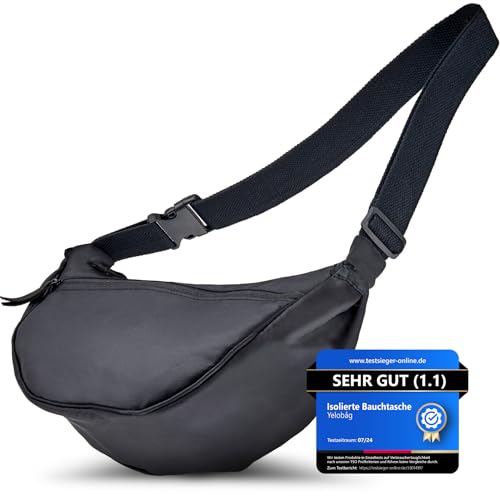 Yelobåg Isolierte Umhängetasche | Festival Moon Bag | Crossbody sling bag wasserfest | Stylische Schultertasche mit verstellbarem Gurt | Bauchtasche mit Isolierung | Unisex Handtasche von Yelobåg