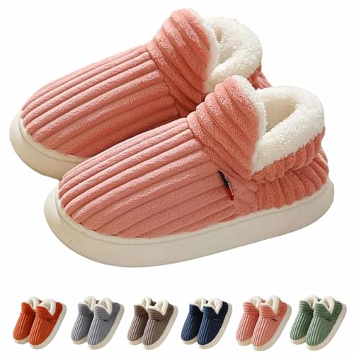 Yeluptu Pluffi Slipper Booties, Bootie Slippers for Women, Winter Fuzzy Warm Thick-Soled Plush House Cloud Slides (Pink,36-37) von Yeluptu