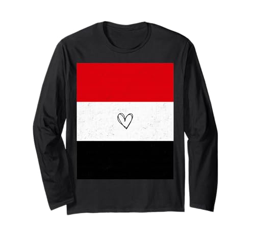 Jemen Flagge Jemenitisches Herz Stolzer Erbe National Männer Frauen Langarmshirt Jemen Flagge Jemenitisches Herz Stolzer Erbe National Männer Frauen Langarmshirt von Yemen Flag Yemeni Heart Proud National Gifts Idea