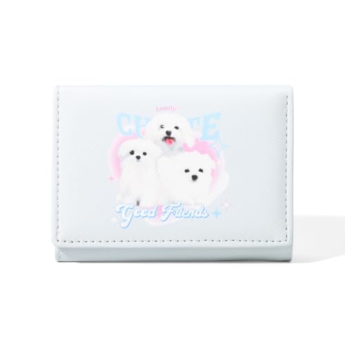 Yemlarey Süßer Geldbeutel Kinder Geldbörse Mini Mädchen Portemonnaie Klein Portmonee Brieftasche für Kinder Teens Mädchen Frauen(Blau) von Yemlarey