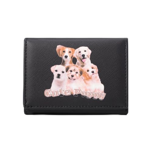 Yemlarey Süßer Geldbeutel Kinder Geldbörse Mini Mädchen Portemonnaie Klein Portmonee Brieftasche für Kinder Teens Mädchen Frauen(Schwarz) von Yemlarey