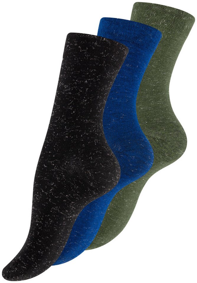 Yenita® Socken (3-Paar) mit Lurex-Garn von Yenita®