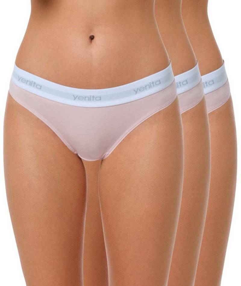 Yenita® String Modern-Sports-Collection (3-St) in angenehmer Baumwoll-Stretchqualität von Yenita®