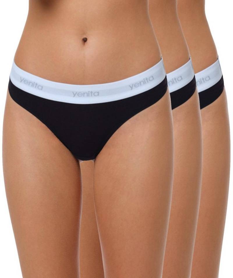 Yenita® String Modern-Sports-Collection (3-St) in angenehmer Baumwoll-Stretchqualität von Yenita®