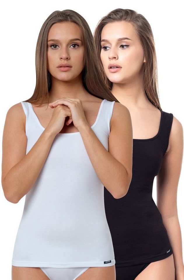 Yenita® Unterhemd Modern-Collection (2-St) in angenehmer Baumwoll-Stretchqualität von Yenita®