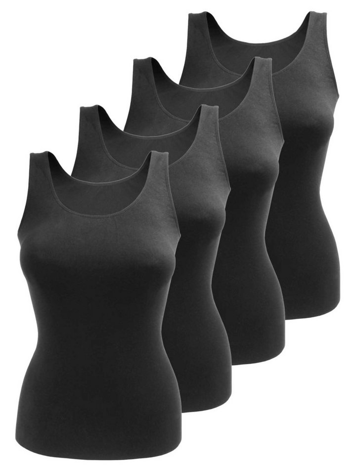 Yenita® Unterhemd Tank Top (4-St) in angenehmer Microfaserqualität von Yenita®