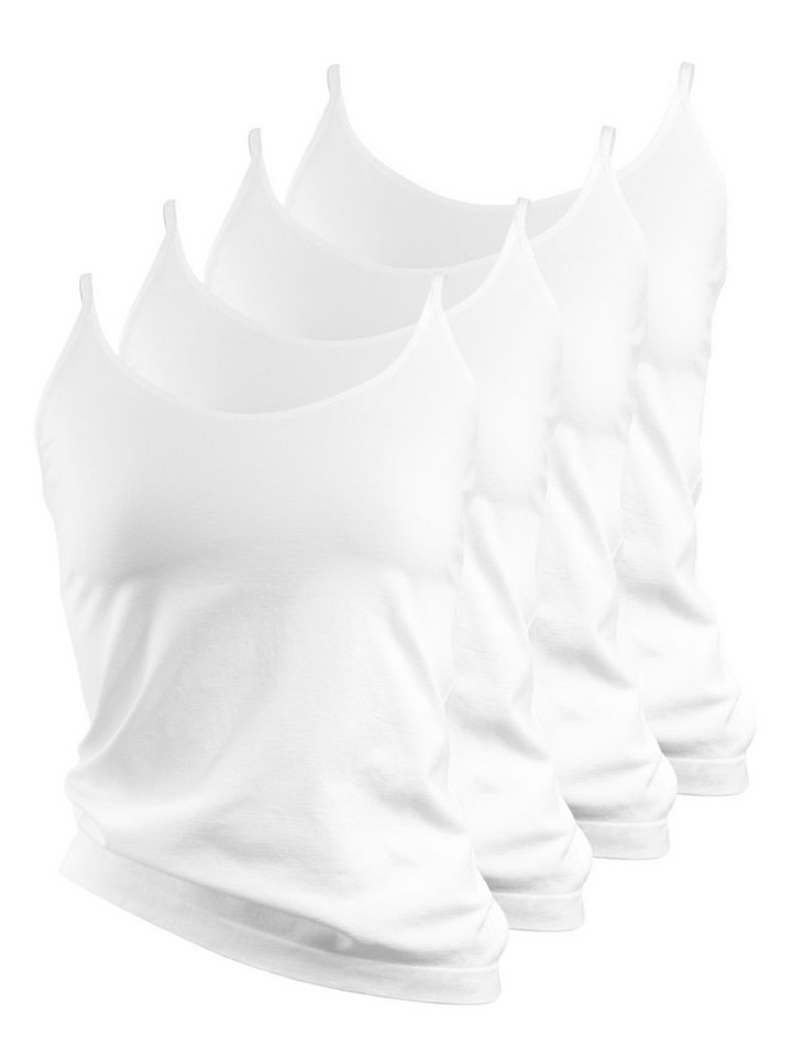 Yenita® Unterhemd Träger Top (4-St) in angenehmer Microfaser-Qualität von Yenita®