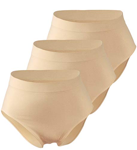 Yenita 3er Pack Microfaser Taillen-Slips Damen Maxi Slip, Haut Gr. M Yenita 3er Pack Microfaser Taillen-Slips Damen Maxi Slip, Haut Gr. M von Yenita