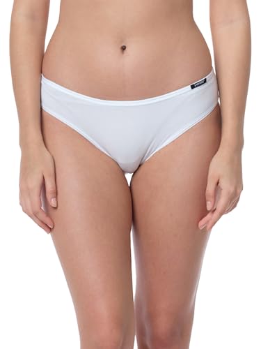 Yenita 3er Set Damen Basic Unterwäsche-Collection, Bikini-Slip, Weiss, Gr. XL von Yenita