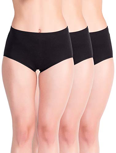 Yenita 6 Stück Damen Taillen-Slips, Maxislip-Taillenslip mit weichem Einziehgummi-Öko-Tex Standard 100 von Yenita