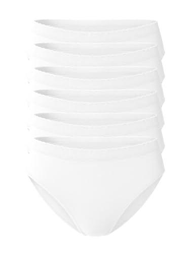 Yenita 6er Pack Damen Seamless Mikrofaser Hüftslip-Nahtloser Slip Low Cut Bikini Hipster von Yenita