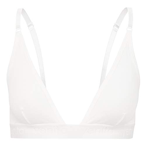 Yenita Bambus Damen Unterwäsche, Triangel BH, Creme, Gr. L von Yenita