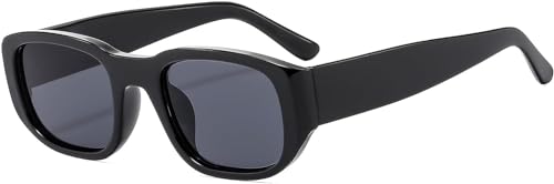 Yeooa Damenmode Rechteck Klassische Urlaub Sonnenbrille Herren Fahren Angeln Sport Sonnenbrillen Mode Retro Trend Quadratische Sonnenbrille (Eine Größe,Grau) von Yeooa