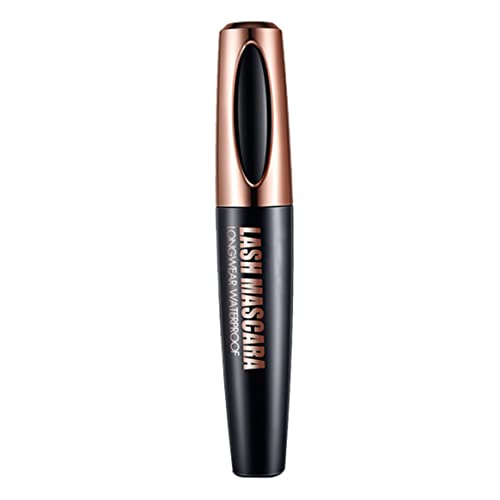 4d Lash Mascara natürlicher Seidenfaser -Wimpern wasserdicht extra Langes Wimpernauge Make -up langlebig, 4D Wimpern von Yeory