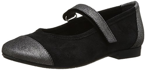 Yep Abella, Mädchen Ballerinas Silber Argent (Croute/Croute Lam Noir) 30 von Yep