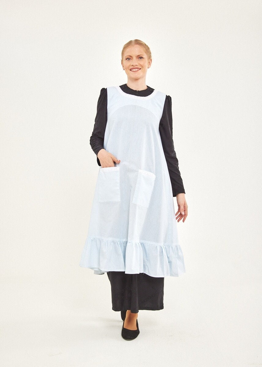 Baumwolle Schürze Kleid, Sommer-Frauen Baumwollschürze, Baumwoll Wickeln, Kleid Für Zuhause, Handgemachte Baumwolle Schürze Kleid, Sommer-Frauen Baumwollschürze, Baumwoll Wickeln, Kleid Für Zuhause, Handgemachte von Yerushalayma