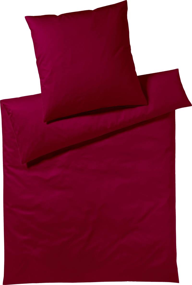 Yes for Bed Bettwäsche "Pure & Simple Uni in Gr. 135x200, 155x220 oder 200x200 cm" 2 Stk. tlg. Bettwäsche aus Baumwolle, zeitlose Bettwäsche mit seidigem Glanz von Yes For Bed