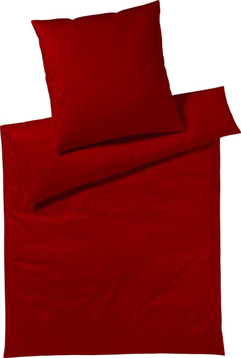 Yes for Bed Bettwäsche "Pure & Simple Uni in Gr. 135x200, 155x220 oder 200x200 cm" 2 Stk. tlg. Bettwäsche aus Baumwolle, zeitlose Bettwäsche mit seidigem Glanz von Yes For Bed