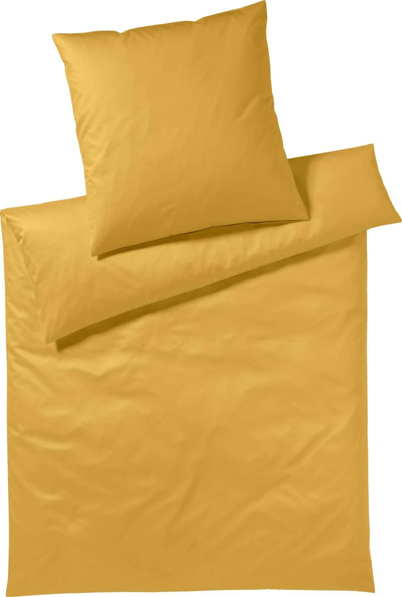 Yes for Bed Bettwäsche "Pure & Simple Uni in Gr. 135x200, 155x220 oder 200x200 cm" 3 Stk. tlg. Bettwäsche aus Baumwolle, zeitlose Bettwäsche mit seidigem Glanz von Yes For Bed